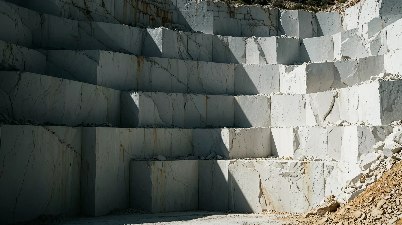 Cantera de piedra blanca en Sevilla