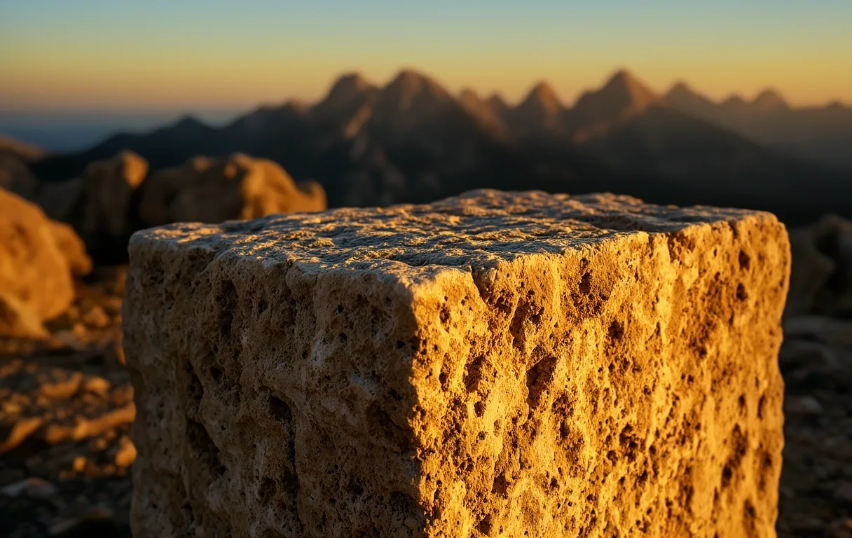 Cantera de piedra caliza en España